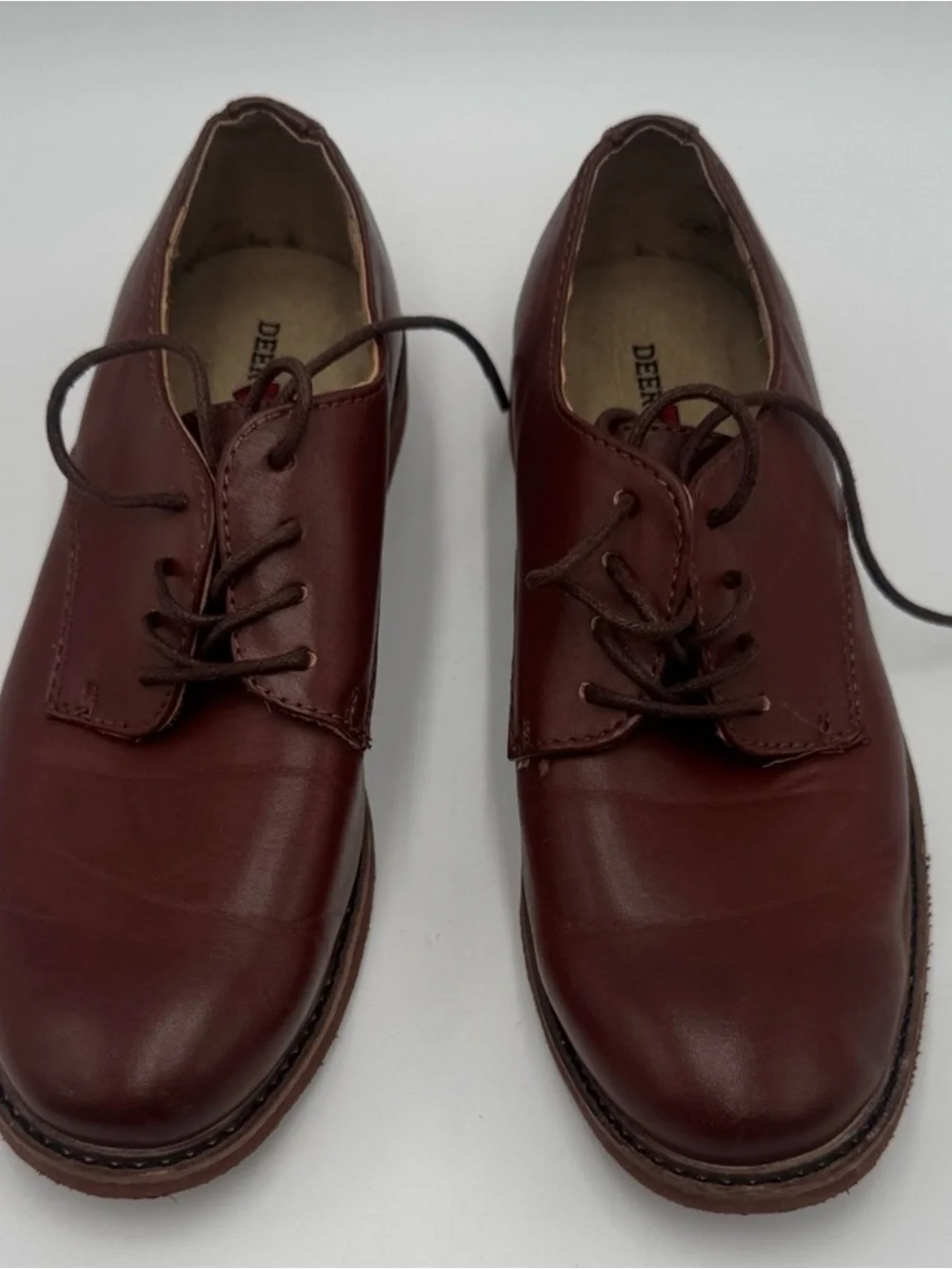 Deer Stags Men’s Brown Lace-Up Dress Shoes